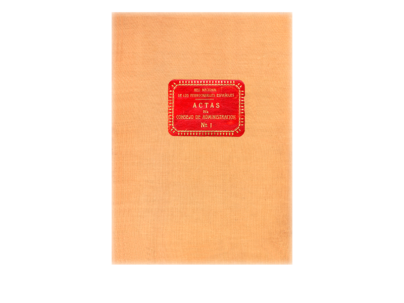 Libro de Actas del Consejo de Administracin de RENFE. Ao 1941-1942. Sign. Lr-0016