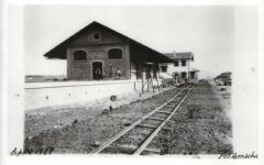 Estacin de Villarroya de la Sierra del Ferrocarril Santander – Mediterrneo (Fotgrafo Remacha, 1928)