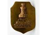 Insignia militar del Cuerpo de Ingenieros, Regimiento de Ferrocarriles (Espaa, dcada de 1940). Donacin: Jorge Dorvier Hernndez - Pieza IG: 08096