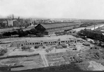 Construcción de viviendas para ferroviarios en Delicias (1947)