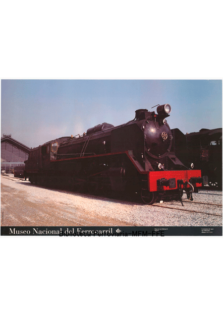 Museo Nacional del Ferrocarril: locomotora de vapor tipo Mikado numero 141 F 2111