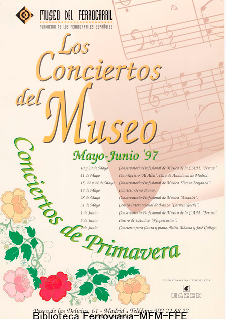 Los conciertos del Museo: mayo junio 97. Conciertos de Primavera