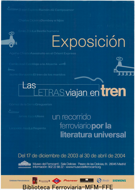 Exposicin Las letras viajan en tren: un recorrido ferroviario por la literatura universal