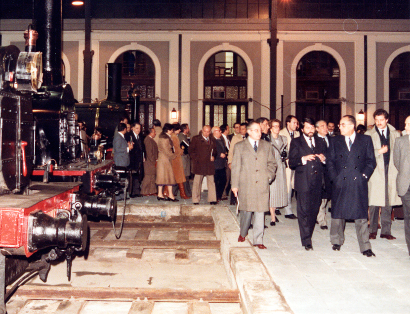 Presentacin a las autoridades de la nueva sede del Museo del Ferrocarril de Madrid