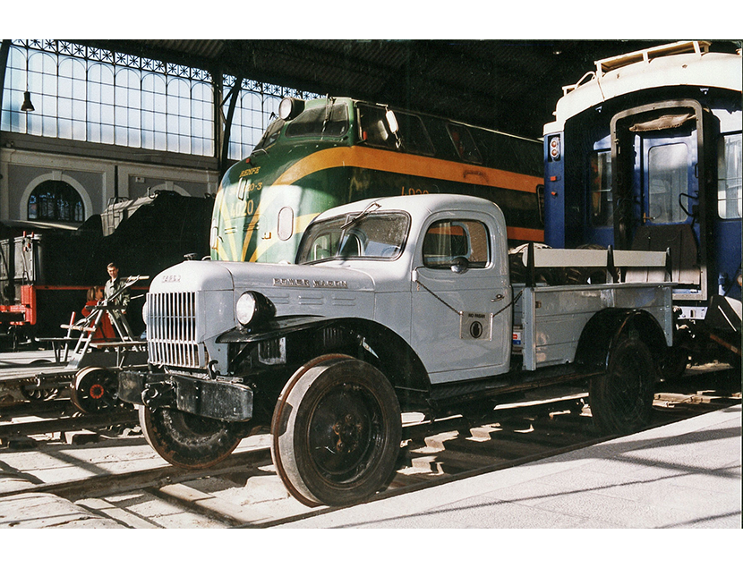 Vista parcial de la Sala de Traccin del Museo del Ferrocarril de Madrid