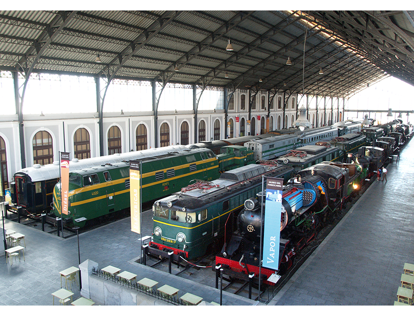 Vista de la nueva Sala de Traccin del Museo del Ferrocarril de Madrid