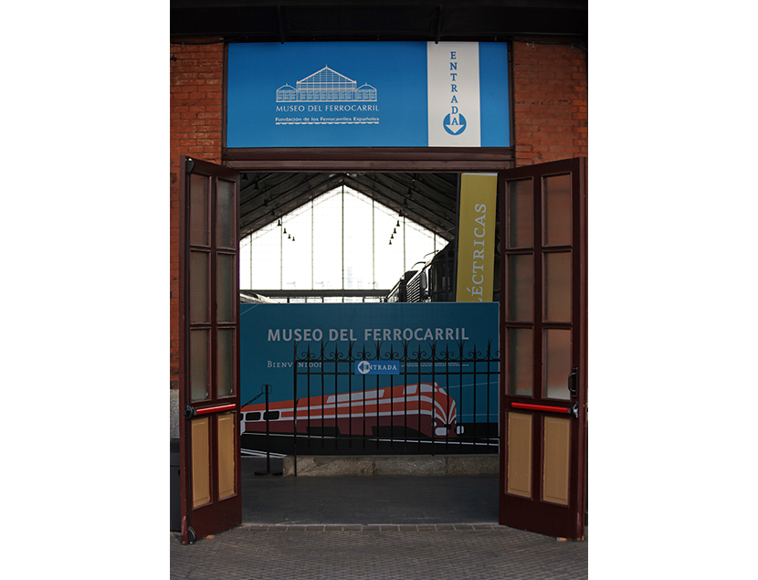 Entrada al Museo del Ferrocarril de Madrid