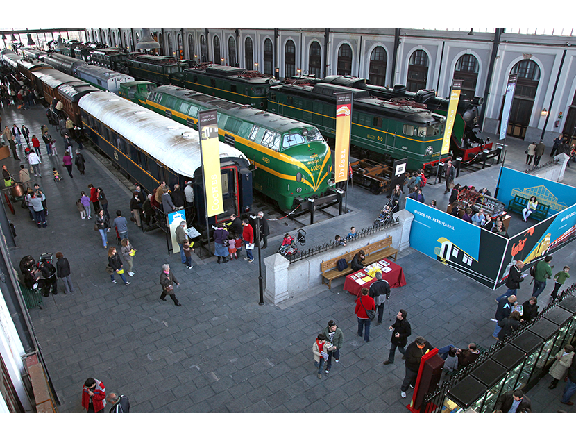 Jornada de Puertas Abiertas en el Museo del Ferrocarril de Madrid por la conmemoracin del 130 aniversario de la inauguracin de la estacin de Madrid-Delicias