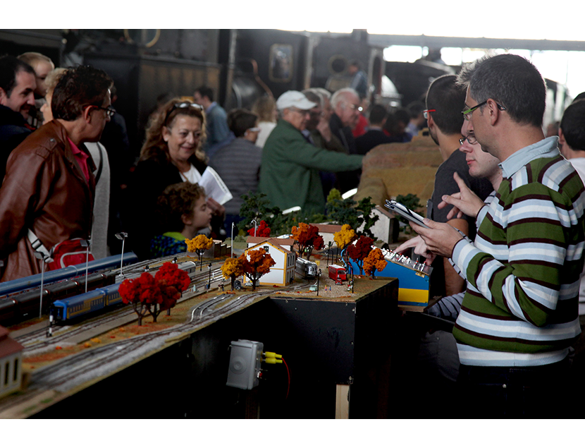 Exhibicin de modelismo de la AAF durante la Jornada de Puertas Abiertas 2015