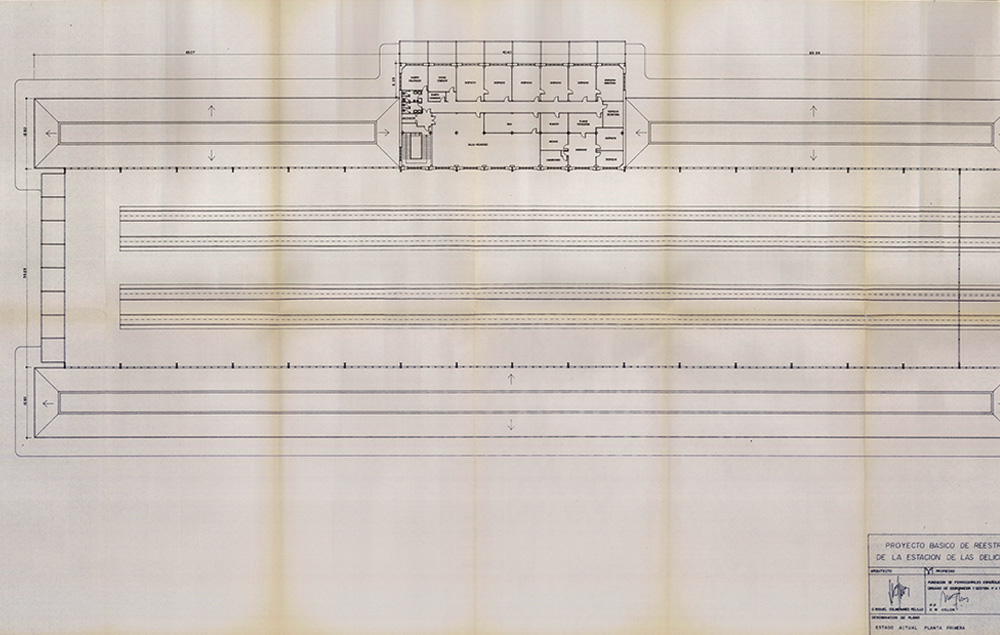 Planos del proyecto bsico de reestructuracin de la estacin Madrid  Delicias