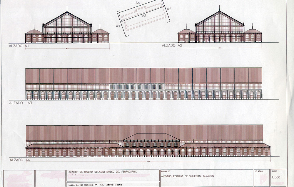 Planos del recinto de la estacin Madrid  Delicias, con la ubicacin de las instalaciones ocupadas por Adif, Renfe Operadora