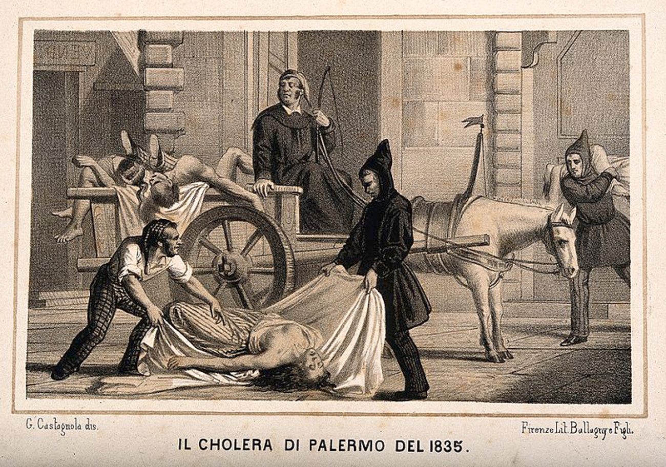 Disposal of dead bodies during the cholera epidemic of 1835