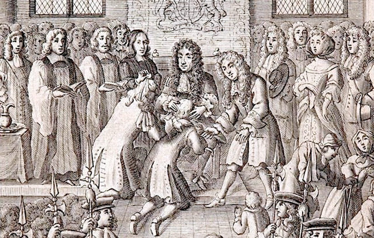 Charles II touching the scrofulous (crop)