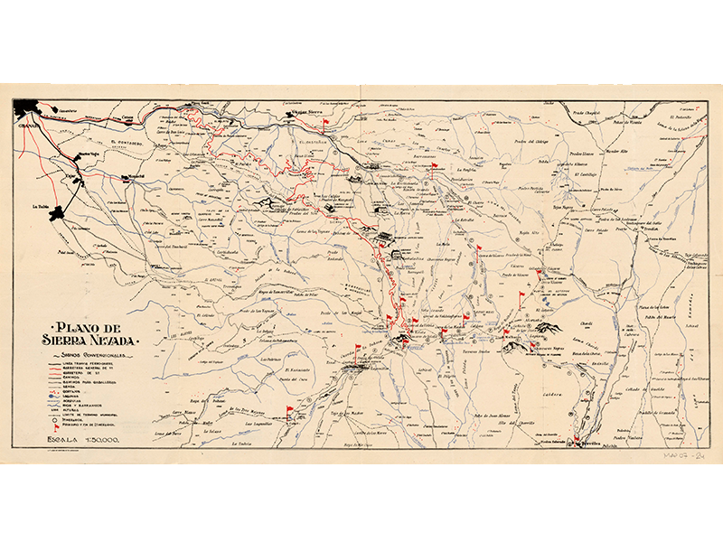 Plano de Sierra Nevada. 194?. Signatura MAP 07-24