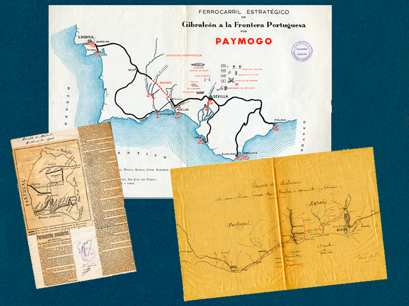 Planimetría de la construcción del Ferrocarril de Huelva a Ayamonte. Años 1904-1942. Sign. D-0319-006