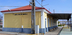 Estación de Santa Cruz de Mudela, km. 239 de la línea de Alcazar de San Juan a Cádiz. Año 2008 - 2008 - Santa Cruz de Mudela (Ciudad Real)