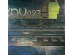 La locomotora. Xenxo Snchez (leo-acrlico sobre tabla entelada, 2005). Medidas: 144 x 146 cm. Donacin: el autor - Pieza IG: 06342