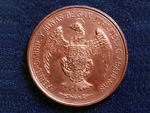 Medalla conmemorativa de la inauguracin del Ferrocarril Granollers a las minas de San Juan de las Abadesas, 17 de octubre de 1880 (Annimo, 1880) - Pieza IG: 00775