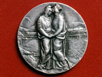 Medalla conmemorativa de la inauguracin del Ferrocarril de Canfranc, 1882-1928 (Pedro Faci Abad, Zaragoza, 1928) - Pieza IG: 00779