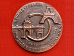Medalla conmemorativa del primer enlace ferroviario Espaa-Francia, 12 de noviembre de 1968 (Manolo Prieto, Madrid, 1968) - Pieza IG: 00789