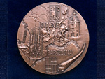 Medalla conmemorativa de la primera relacin directa del ferrocarril de Barcelona a Ginebra, 1 de junio de 1969 (Ph. Roch, 1969) - Pieza IG: 00791