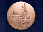 Medalla conmemorativa del cincuentenario de la UIC, 1922-1972 (Georges Mathieu, Pars, 1972) - Donacin: Sr. Rdnyi - Pieza IG: 00796
