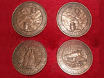 Medallas conmemorativas del 50 aniversario del ferrocarril La Pobla de Segur, 13 de noviembre de 2001 (Annimo, 2001) - Pieza IG: 07000