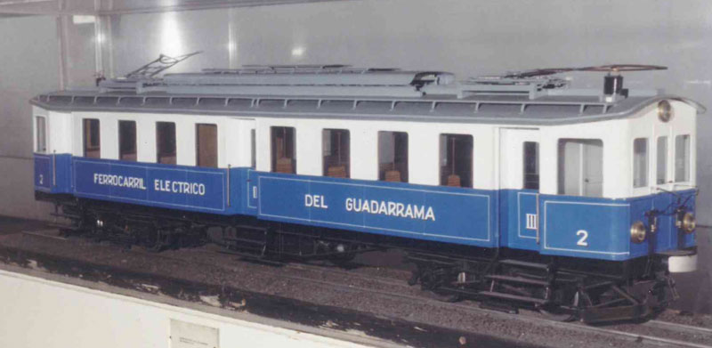 Modelo del automotor eléctrico del Ferrocarril del Guadarrama