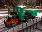 Locomotora de vapor, tipo 020 `Matius’, denominada “Deliciosa”. (Tren de Vapor a Jardín, TJV, Barcelona, 1984). Escala: 5 pulgadas. Cesión: CiMaf - Pieza IG: 03700
