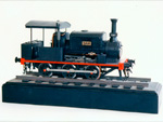 Modelo de locomotora de vapor tipo 030T “Sar” (Alberto Díez Ponce, década 1960). Escala: 1:30 – Pieza IG: 00845