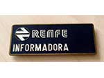 Placa de informadora de RENFE (ca. 1975) - Pieza IG 06032