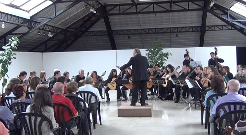 Concierto de la orquesta de plectro del Conservatorio Arturo Soria, dirigida por Pedro Chamorro
