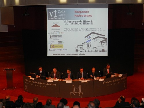 Inaugurado en Vitoria el VI Congreso de Historia Ferroviaria