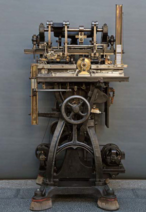 Máquina Goebel para imprimir billetes de cartoncillo