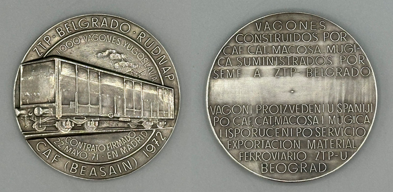 Contrato de 1.000 vagones entre CAF y ZTP Belgrado, 1972