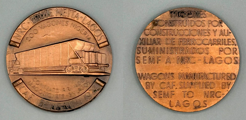 Contrato de 200 vagones entre CAF y la Nigerian Railway, 1977