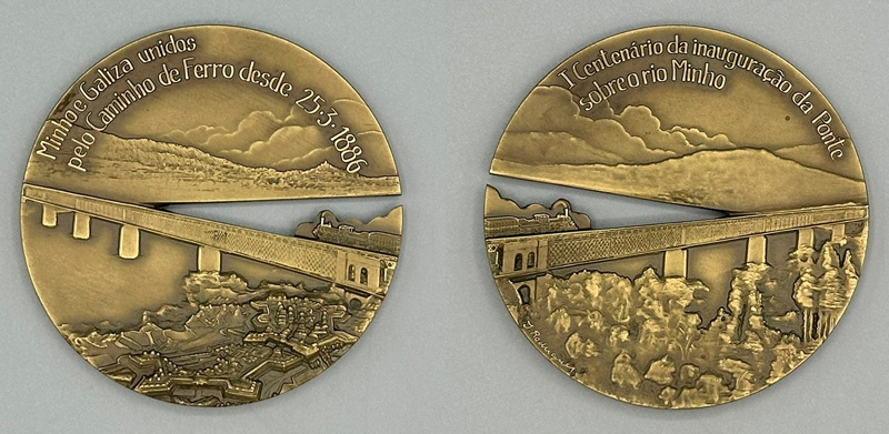 Primer centenario de la inauguracin del puente ferroviario sobre el ro Mio, 23-03-1886