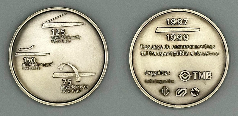Conmemoracin del transporte pblico en Barcelona, 1999