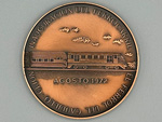 Medalla conmemorativa de la inauguracin del Ferrocarril El Ferrol del Caudillo [actual Ferrol]-Gijn (Annimo, Espaa, 1972) - Donacin: J.M. Garca Gonzlez - Pieza IG: 00797