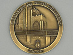 Medalla conmemorativa del primer centenario del Puente Internacional de Tuy, 1886-1986 (Jorge Coelho, Portugal, 1986) - Donacin: Alberto Garca lvarez - Pieza IG: 00818