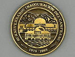 Medalla conmemorativa del 60. Aniversario de la inauguracin del Canfranc 1928-1988 (Annimo, Espaa, 1988) - Pieza IG: 05974
