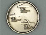 Medalla conmemorativa del transporte pblico en Barcelona. Tranva (1872-1997), Ferrocarril (1848-1948), Metro (1924-1999) (Annimo, Espaa, 1999) - Pieza IG: 05982