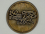 Medalla conmemorativa de los 150 aos del Ministerio de Fomento, 1851-2001 (Annimo, Espaa, 2001) - Pieza IG: 06008