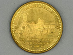 Dos monedas souvenir de la 'Coleccin Espaa' de la Inauguracin del primer ferrocarril espaol Barcelona-Matar 1848 y Madrid-Aranjuez 1851 (Fbrica Nacional de Moneda y Timbre, Madrid, 2007) - Donacin: Jos Luis Maestro Martnez - Pieza IG: 06233