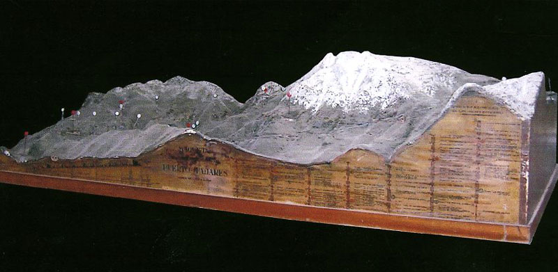 Maqueta del Puerto de Pajares de la lnea de Len a Gijn