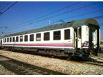 Coche 2 clase Bc10x-9651 (Construcciones y Auxiliar de Ferrocarriles S.A. -CAF-, Espaa, 1984) Cesin: Amigos del Ferrocarril de Madrid, AAFM - Pieza IG: 06229