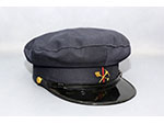 Gorra de obrero de Va y Obras de RENFE (Fbrica de Gorras Alcaraz, Espaa, ca. 1950) - Pieza IG: 08304