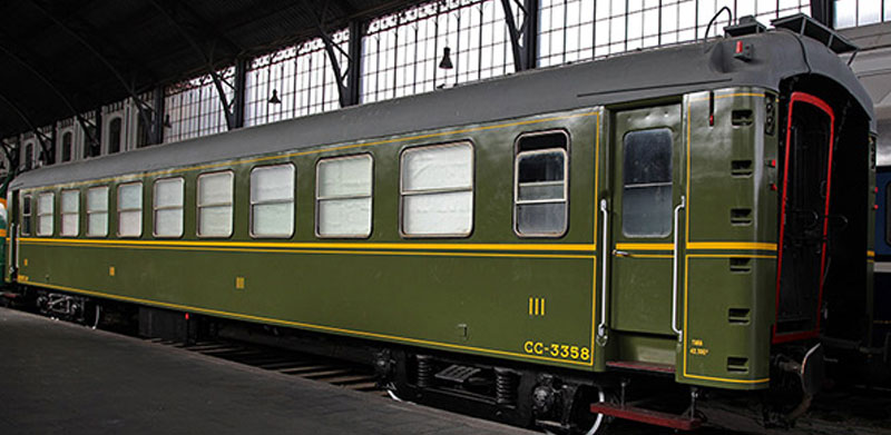 Coche de 3 clase CC-3358 (La Brugeoise et Nicaise et Delcuve, Blgica, 1925)