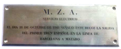 Placa Reloj Matar