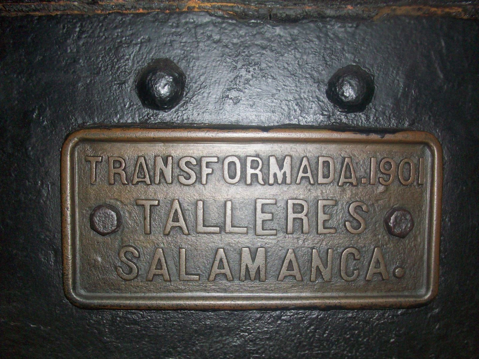 Placa Locomotora de vapor 030-2107 El Alagn